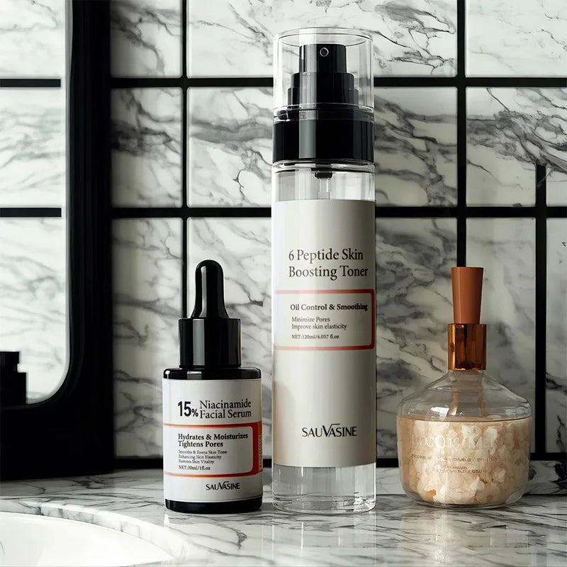 150ml Niacinamide 15% Peptide Booster Set 120ml 6peptide Skin Toner30ml 15% Facial Serum Korean Whiten Moisturizing Facial Care