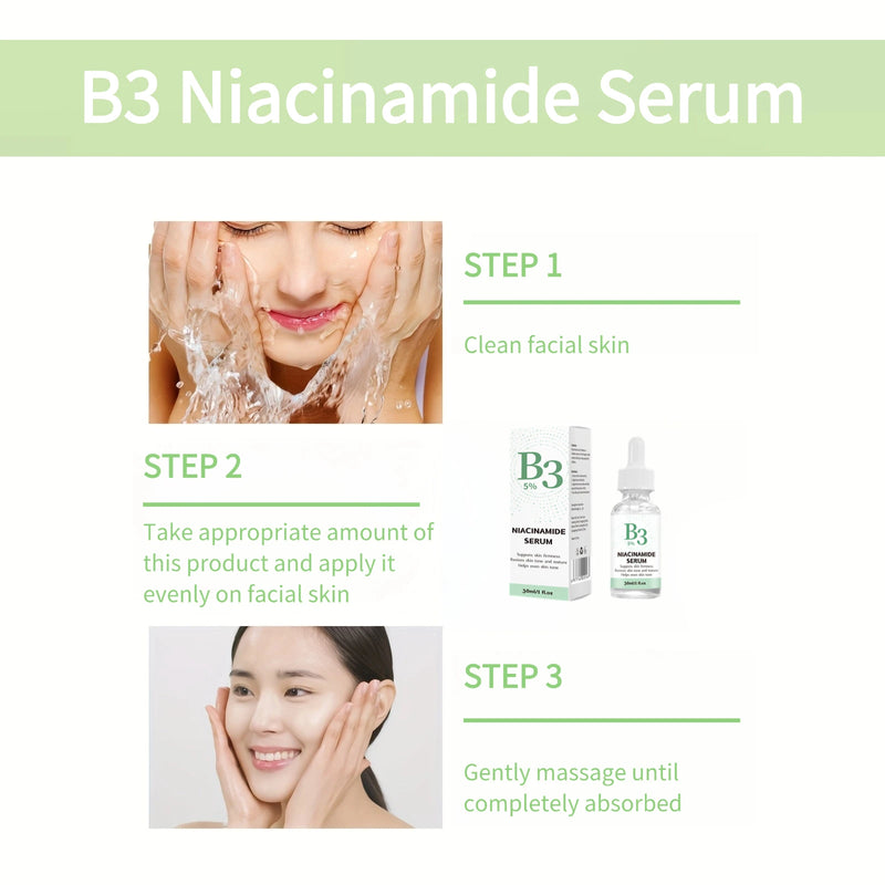 Niacinamide Serum Dark Spot Correcting Moisturizing Brightening Fade Fine Lines Deep Cleaning Makeup  Skin Care