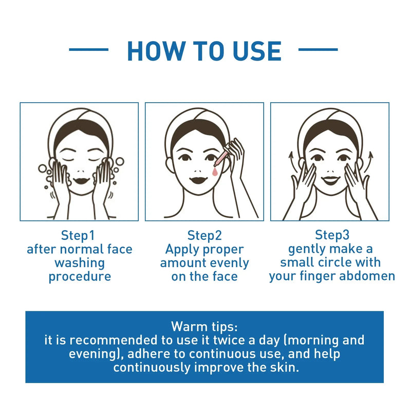 B5 Hyaluronic Acid Serum Facial Anti Aging Wrinkle Lift Firming Fine Lines Lightening Dark Circle Skin Brightening Hyalu Serum
