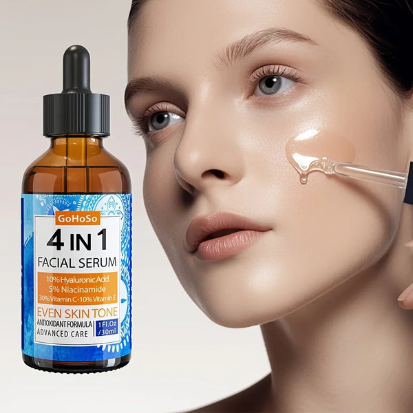 ENVISHA 4 In 1 Face Skin Care Serum Hyaluronic Acid Niacinamide Vitamin Anti-Aging Anti-wrinkle Deep Moisturizing Firming