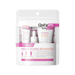 Retinol Smooth Wrinkle Skincare Set Moisturizing Firming Facial Skincare Routine Kit - Retinol Serum-Face Moisturizer-Eye Cream