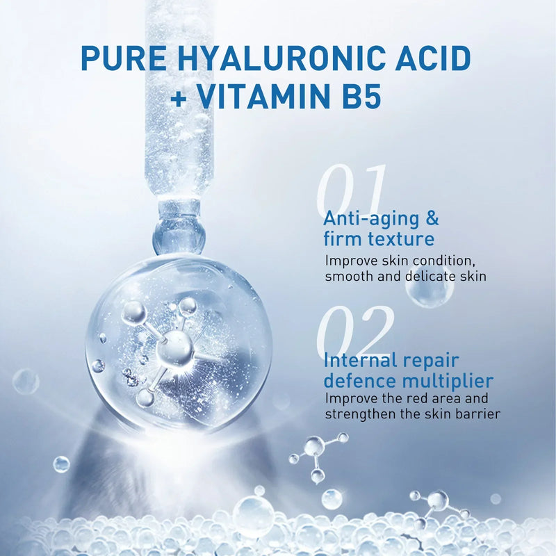 B5 Hyaluronic Acid Serum Facial Anti Aging Wrinkle Lift Firming Fine Lines Lightening Dark Circle Skin Brightening Hyalu Serum