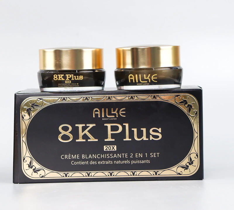 AILKE Whitening Face Cream, Reduce Dark Spots, Sun Spots, Reduce Melanin, With Collagen, Glutathione, For All Skin Types
