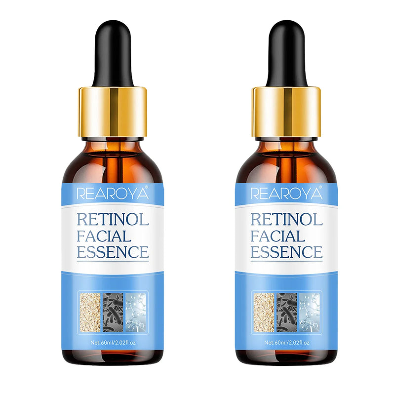 Retinol Facial Essence Pure Hyaluronic Acid Repair Tighten Lifting Anti Wrinkle Aging Face Nourishing Reduce Eye Finelines New