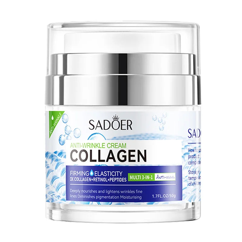 SADOER Vitamin C Collagen Face Cream Firming Moisturizing Brightening Hydrating Facial Cream Day Creams Beauty Face Skin Care