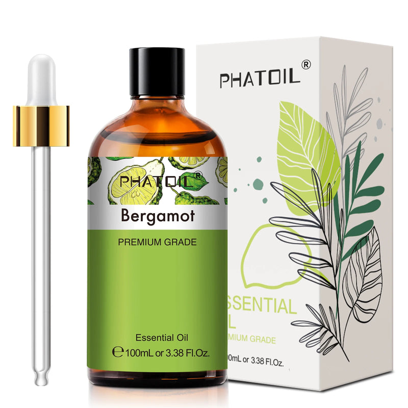 PHATOIL 100ML Eucalyptus Rose Essential Oils Lavender Indian Sandalwood Bergamot Cinnamon Lemongrass Essential Oils For Skin