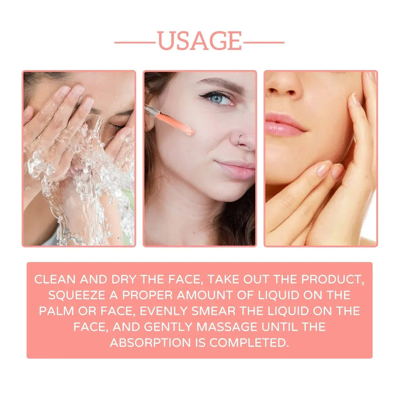 Hyaluronic Acid Wrinkle Removal Essence Niacinamide Improve Skin Quality Moisturizing and Blemishes 5-in-1 Facial Care Essence
