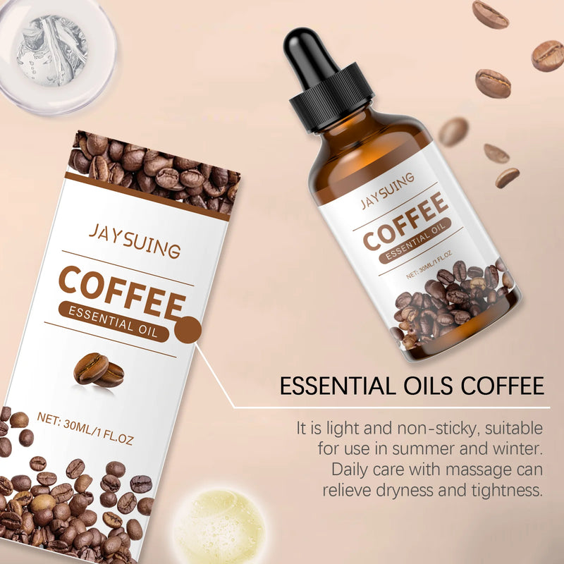 Coffee Skincare Body Oil Face Moisturizer Tighten Firm Hydrating Sooth Dry Skin Lighten Fine Lines Massage After Shower Body Oil